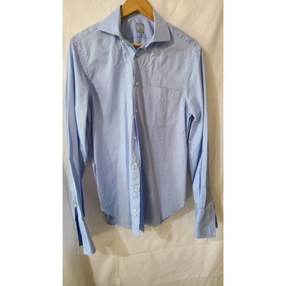 Ike Behar Mens Blue Luxury‎ Cotton Size 15